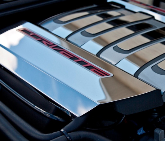 C7 2014-2018 Corvette Stainless Steel Fuel Rail Covers Overlays