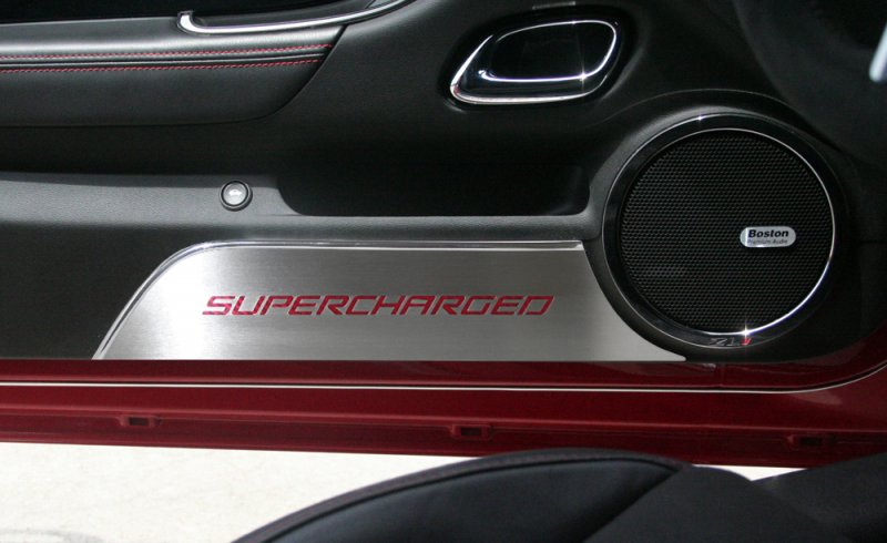 2010-2015 Supercharged Camaro Door Kick Plates ZL1