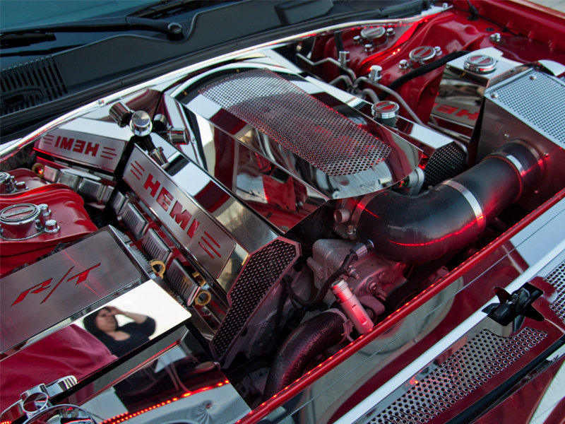 Dodge Challenger Brushed Firewall