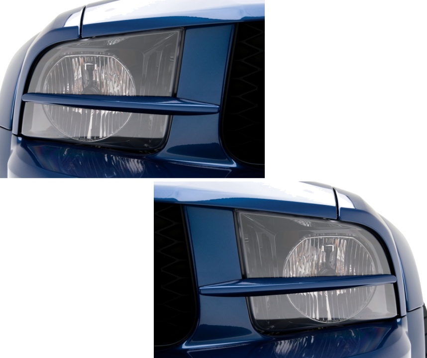 2005 2006 2007 2008 2009 Mustang Painted Headlight Splitters 2005 2009 Ford Mustang Painted Headlight Splitters