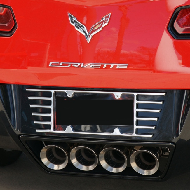 iPick Image for Chevrolet Corvette C7 Z06 Real Carbon Fiber License Plate Frame
