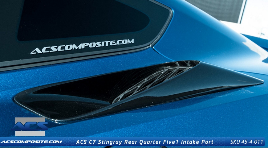 C7 Corvette Painted ACS Five1 Intake Quarter Panel Ports