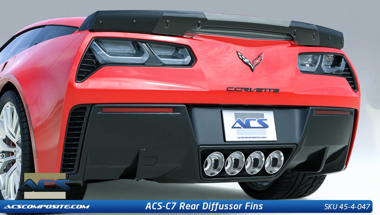 C7 Corvette Stingray ACS Diffussor Fins Package