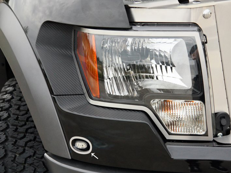Ford Raptor Stainless Steel Side Marker Light Trim Rings