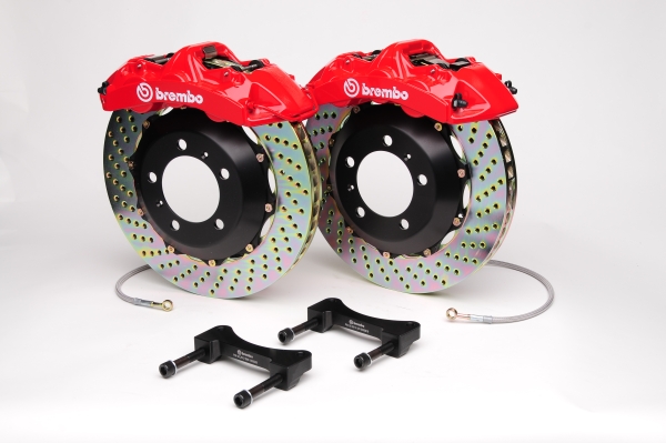 Brembo GT Front Big Brake System with 4 Piston Calipers & Type 3 Rotors for  05-10 Challenger, Charger, Magnum & 300 3.5/5.7L RWD - 1B3.8044A