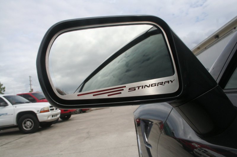 C7 Corvette Stingray Side Mirror Trim with STINGRAY Lettering