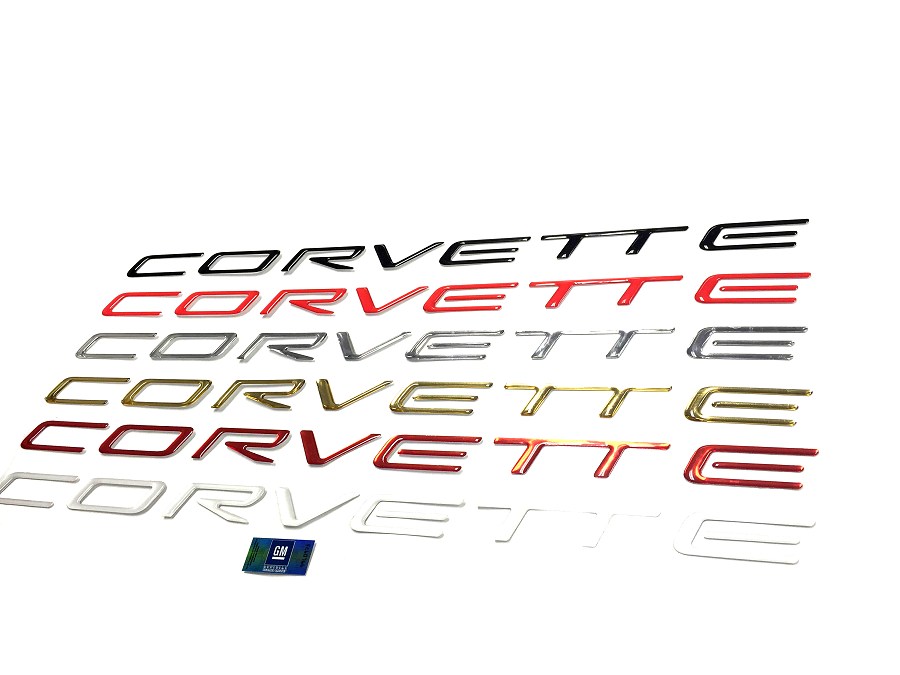 C5 Corvette Domed Front Bumper Lettering Kits