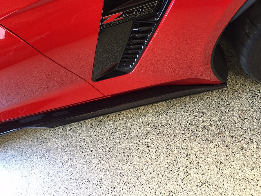 2014-2018 C7 Corvette Z06 Carbon Fiber Side Skirts