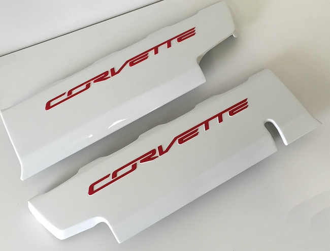 c7 Corvette Stingray Painted Fuel Rail Covers Arctic White