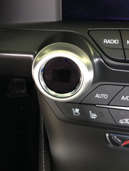 C7 Corvette Stingray Radio Dash Knobs Trim Rings