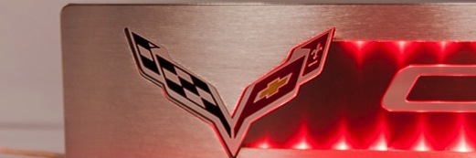 C7 Corvette Stingray LED Illuminated Door Sill Plates