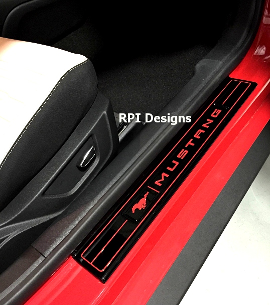 2015-2018 Ford Mustang Painted Body Color Factory Door Sill Plates