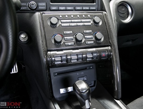 2009-2014 Nissan GTR Seibon Carbon Fiber Console Trim