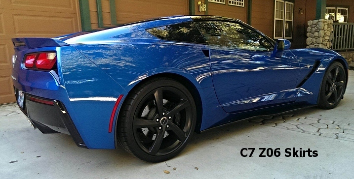 C7 Z06 Carbon Fiber Side Skirts Corvette