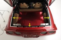 C5 1997-2004 Corvette Rear Deck Trim Panels 3pc Set
