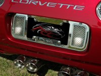 C5 1997-2004 Corvette Laser Mesh Rear License Plate Frame Tag