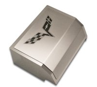 C6 Corvette Fuse Box Cover w/C6 Cross Flags Logo