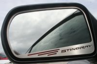 2014-2019 C7 Corvette Side Mirror Trim w/STINGRAY Lettering