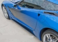 C7 Corvette Stainless/Carbon Fiber Side Skirts