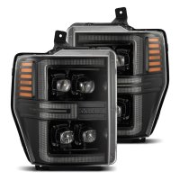 2004-2008 Lincoln Mark LT AlphaRex Pro-Series Black Projector Headlights