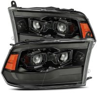 09-18 RAM 1500, 10-18 RAM 2500/3500 AlphaRex Pro-Series Projector Headlights Black