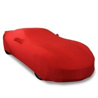 C7 Corvette Ultraguard Stretch Satin Car Cover- Red-Indoor