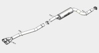 VW Passat Borla Multi-Core Exhaust 140335