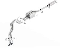 2010-14 F150 SVT Raptor 6.2L V8 Borla Touring Cat-back Exhaust