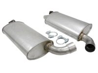 C3 1968-1972 Corvette Aluminized Muffler Pair Correct