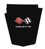 1973-1976 Corvette C3 Replacement Hood Liner w/Color Logo Emblem