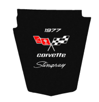 1977-1979 Corvette C3 Replacement Hood Liner w/Color Logo Emblem