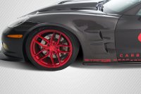 2005-2013 Corvette C6 Carbon Creations ZR Edition Front Fenders - 2 Piece