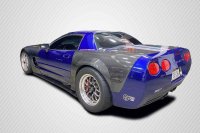 1997-2004 Corvette C5 Convertible Z06 Carbon Creations ZR Edition Rear Fenders - 2 Piece