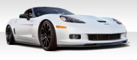 2005-2013 Corvette C6 Z06 GS ZR1 Duraflex GT500 Body Kit - 4 Piece - Includes GT500 Front Lip Und...