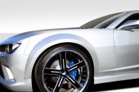 2010-2015 Chevrolet Camaro Duraflex Wide Body GT Concept Front Fender Flares (+50mm) - 2 Piece