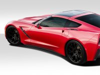 2014-2019 Corvette C7 Duraflex GT Concept Side Splitters - 2 Piece