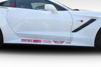 2014-2019 Corvette C7 Duraflex Gran Veloce Wide Body Side Skirts- 2 Piece