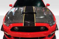 2015-2017 Ford Mustang Carbon Creations CVX Hood - 1 Piece