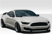 2015-2017 Ford Mustang Duraflex Grid Wide Body Kit - 8 Piece - Includes Grid Front Fender Flares ...