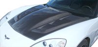 2005-2013 Corvette C6 Carbon Creations DriTech H-Design Hood - 1 Piece