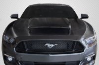 2015-2017 Ford Mustang Carbon Creations CVX V2 Hood - 1 Piece