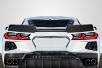 2020-2024 Corvette C8 Carbon Creations Gran Veloce Wicker Bill Rear Wing Spoiler - 1 Piece
