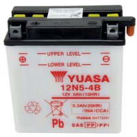 Yuasa 12N5-4B Conventional 12V Battery – Acid Not Included