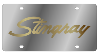 Chevrolet Corvette Stingray Stainless Steel License Plate