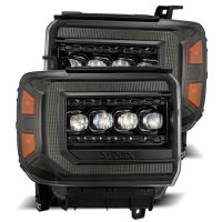 2014-2018 GMC Sierra AlphaRex Nova-Series LED Projector Headlights Black