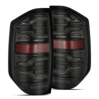 2014-2021 Toyota Tundra AlphaRex Luxx-Series LED Tail Lights Black with Activation Light and Sequ...