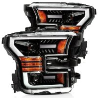 2015-2017 Honda CR-V AlphaRex LUXX-Series LED Projector Headlights Jet Black with Activation Ligh...