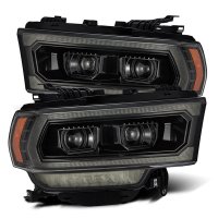 2019-2022 RAM 2500 AlphaRex Pro-Series Projector Headlights Plank Style Alpha Black with Activati...