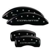 2005-2012 Chevrolet Corvette C6 BLACK Caliper Covers/"CORVETTE"