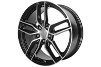 2005-2013 Corvette C6 Performance Replicas Z51 Style Split Spoke Gloss Black/Machined Wheel Rim 1...